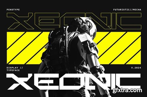 Xeonic - Futuristic Display Typeface DDUYBKL