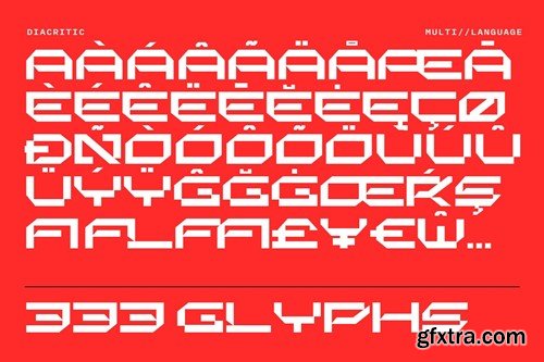 Xeonic - Futuristic Display Typeface DDUYBKL