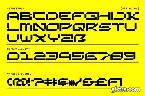 Xeonic - Futuristic Display Typeface DDUYBKL