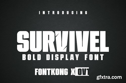 Survivel - Bold Display Font F8UPU79