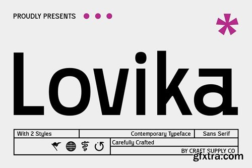 Lovika – Contemporary Font 9XXQDE4