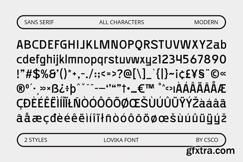 Lovika – Contemporary Font 9XXQDE4