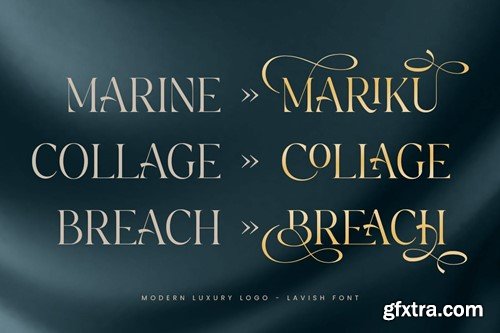 Lavish - Modern Luxury Logo Font N7LSLN3