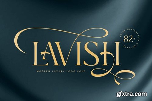 Lavish - Modern Luxury Logo Font N7LSLN3