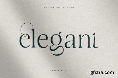 Lavish - Modern Luxury Logo Font N7LSLN3