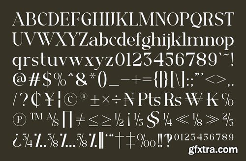 Mustac - Modern Serif Font Typeface CWXT9MC