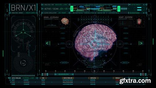 Videohive HUD Medical Brain 53365428