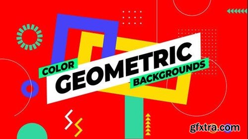 Videohive Color Geometric Backgrounds 53393232