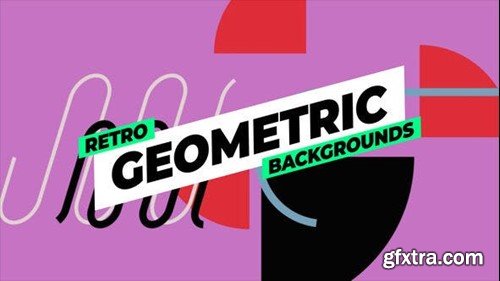 Videohive Retro Geometric Backgrounds 53393161