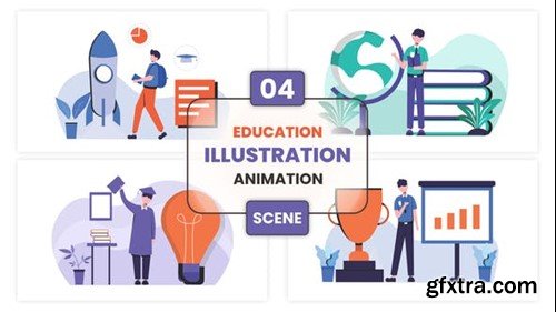 Videohive Education Illustration Animation Scene 53389754