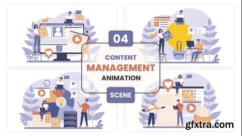 Videohive Content Management Animation Scene 53387618