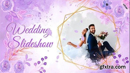 Videohive Wedding Watercolor Purple 53299666