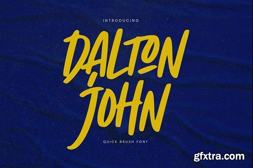 Dalton John - Quick Brush Font XRUBRBX