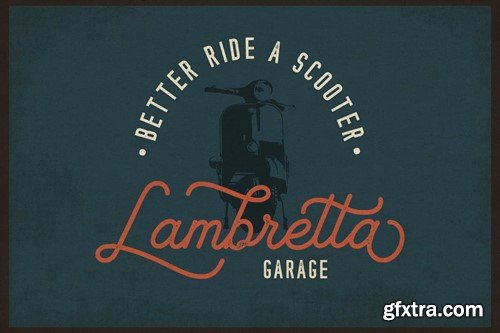 Lambretta Kongo Font Duo 76CPJ42