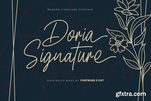 Doria Signature - A Modern Signature Typeface J3R6H6J