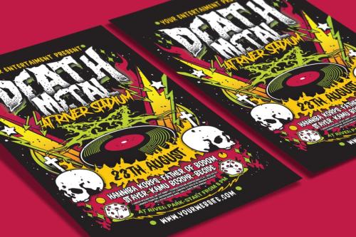 Death Metal Music Poster Flyer