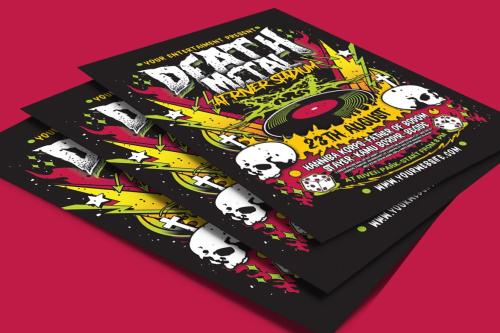 Death Metal Music Poster Flyer