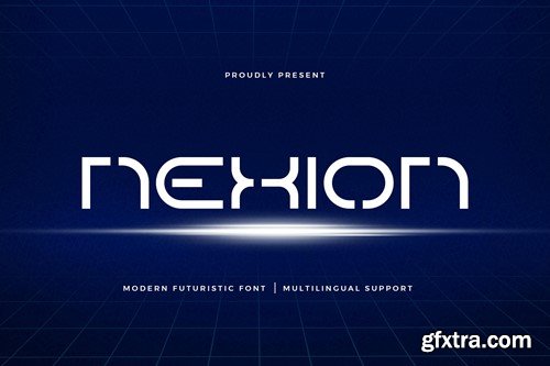 Nexion - A Modern Futuristic Font EXV5AKY