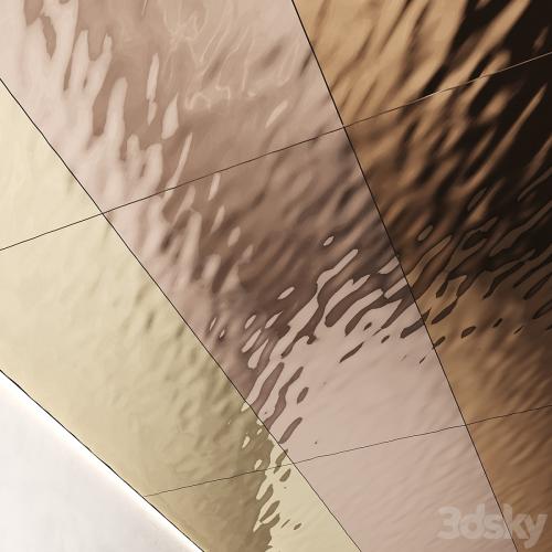 Decorative steel sheets with waves 02