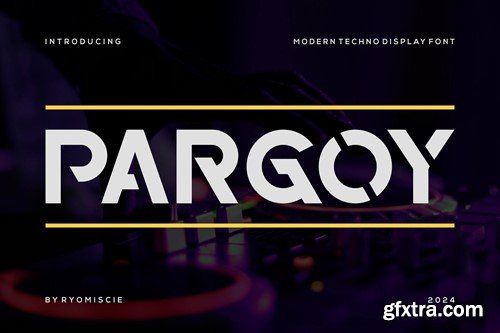 Pargoy - Modern Techno Display Font 9A3TYV6