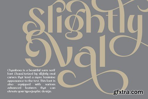 Chambora Beautiful Sans Serif DFLGGQQ