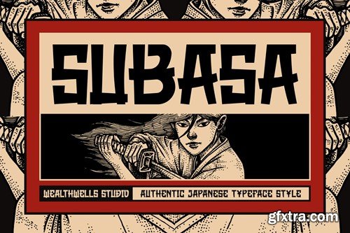 Subasa Modern Japanese Style Font KH39JYD