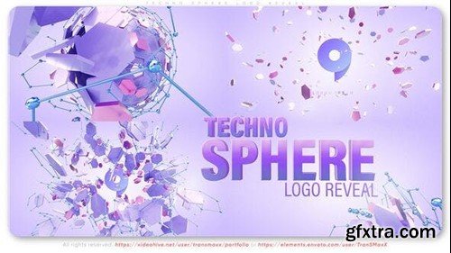 Videohive Techno Sphere Logo Reveal 53393143