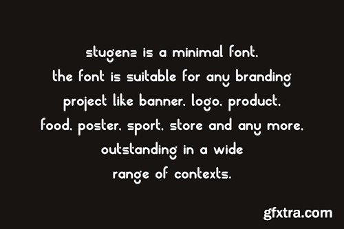 Stugenz - Minimal & Rounded Font FU28UMH