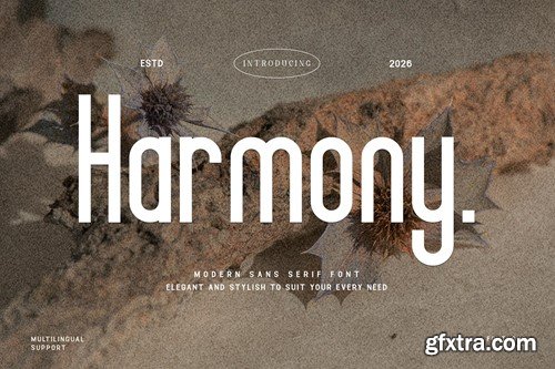 Harmony - Modern Sans Serif Font J33T8RY