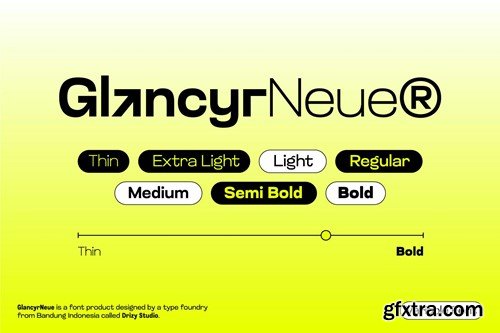 GlancyrNeue – Modern Geometric Industrial Font V2KK6KE