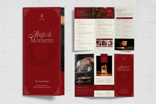 Christmas Trifold Brochure Template