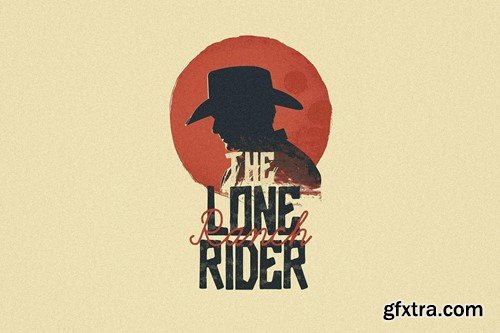 The Wild Bunch - Western Cowboy Display Font PL59XUR