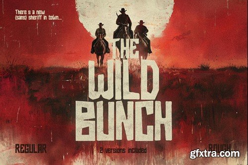 The Wild Bunch - Western Cowboy Display Font PL59XUR