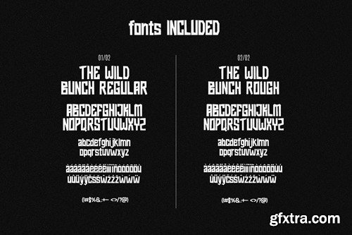 The Wild Bunch - Western Cowboy Display Font PL59XUR