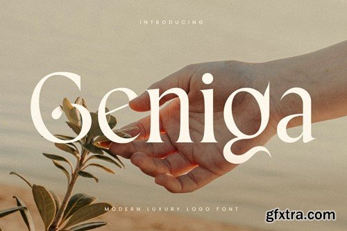 Geniga - Modern Luxury Logo Font YD84NJD