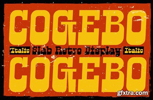 Cogebo - Slab Retro Font HU73QPB