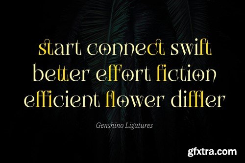 Genshino - Elegant Fantasy Serif font SUPWFCC