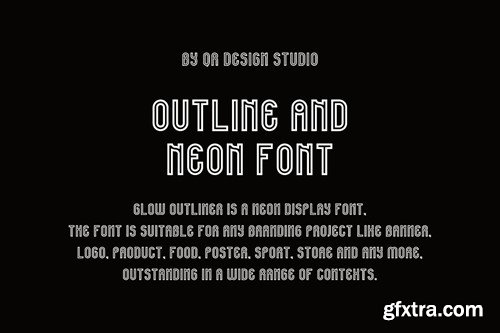 Glow Outliner - Futuristic & Neon Font L3LD939