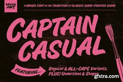 Captain Casual - A Sign Painter Font GNN9N9Y