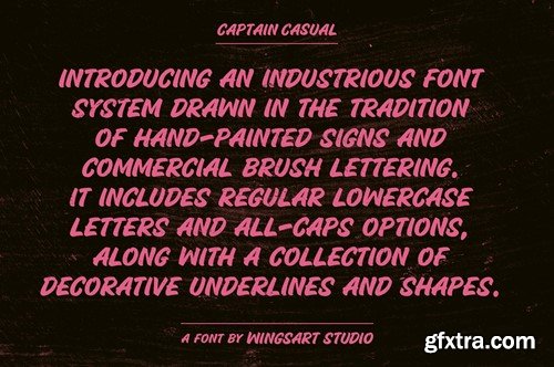 Captain Casual - A Sign Painter Font GNN9N9Y