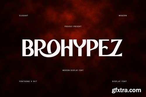 Brohypez - A Modern Display Font HS54E8L