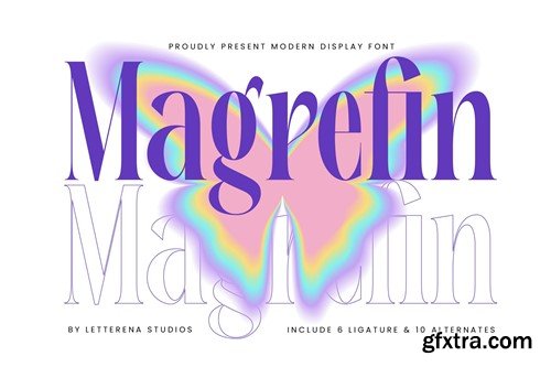 Magrefin Modern Display Font WVNDGFW