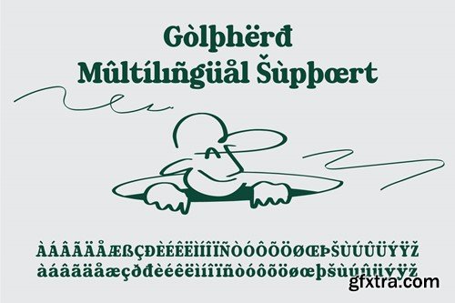 Golpherd – Classic Bold Display Font PN7BSZK