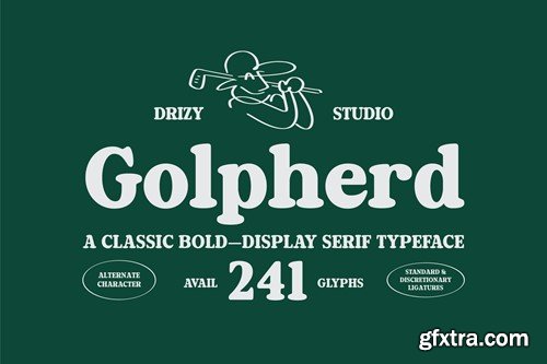 Golpherd – Classic Bold Display Font PN7BSZK