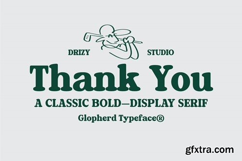 Golpherd – Classic Bold Display Font PN7BSZK