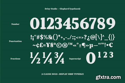 Golpherd – Classic Bold Display Font PN7BSZK