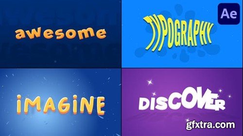 Videohive Cartoon Text Animations for After Effects 53415338