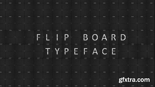 Videohive Flip Board Typeface 53402600