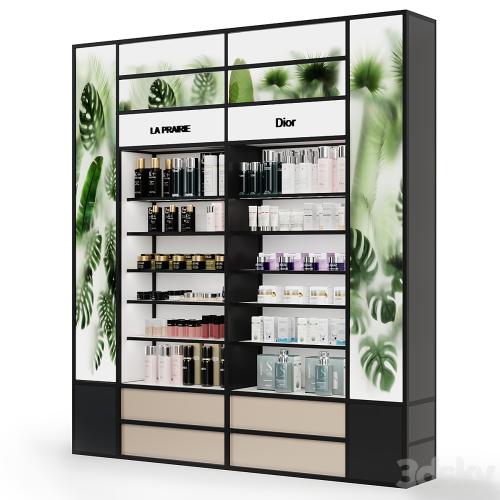 Rack for a cosmetics store
