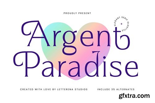 Argent Paradise Elegant Serif Oldstyile 4GXC4SS